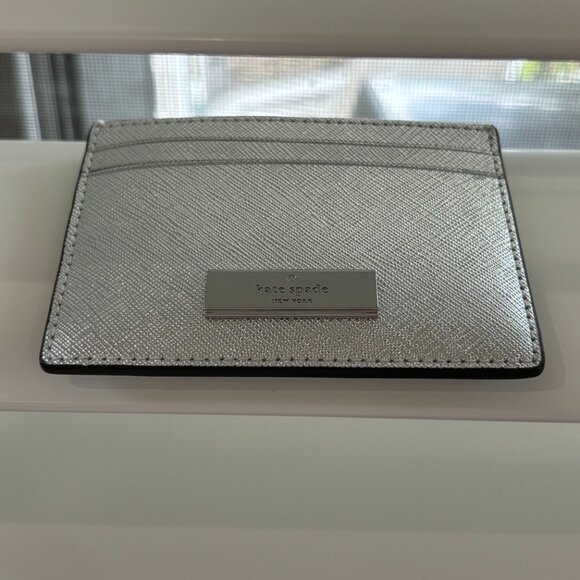 Kate Spade Boxed Metallic Kenzie Small Cardholder - Picture 8 of 15